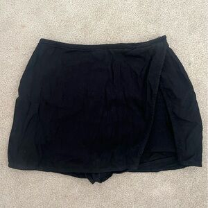 Black Wrap Skirt